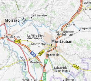 carte de Montauban